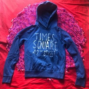 American Eagle Outfitters Blue Graphic Hoodie
